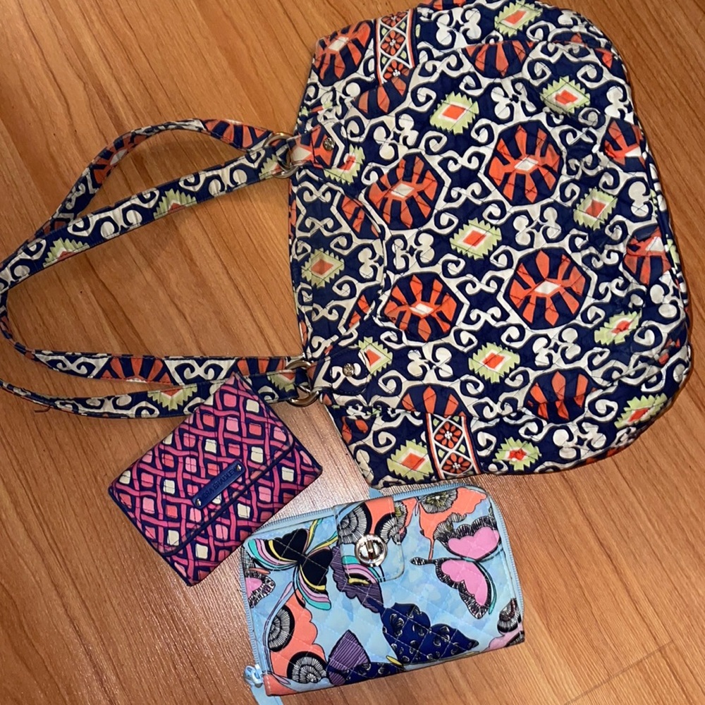 Vera Bradley bag and wallets bundle